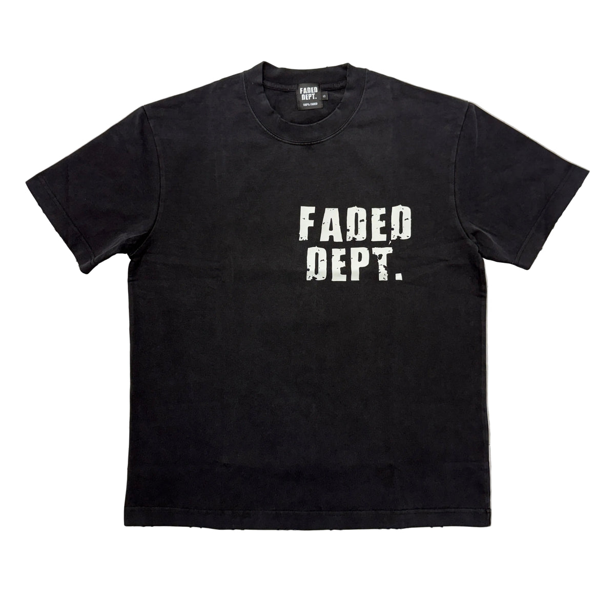FADED DEPT. ONE DISTRESSED T-SHIRT
