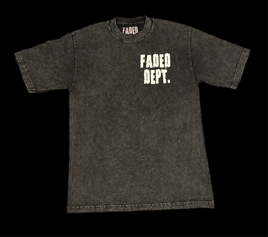 FADED DEPT. ORIGINAL BLACK T-SHIRT