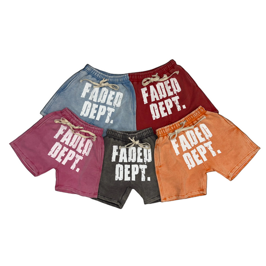 FADED DEPT. BIG FADED SHORTS