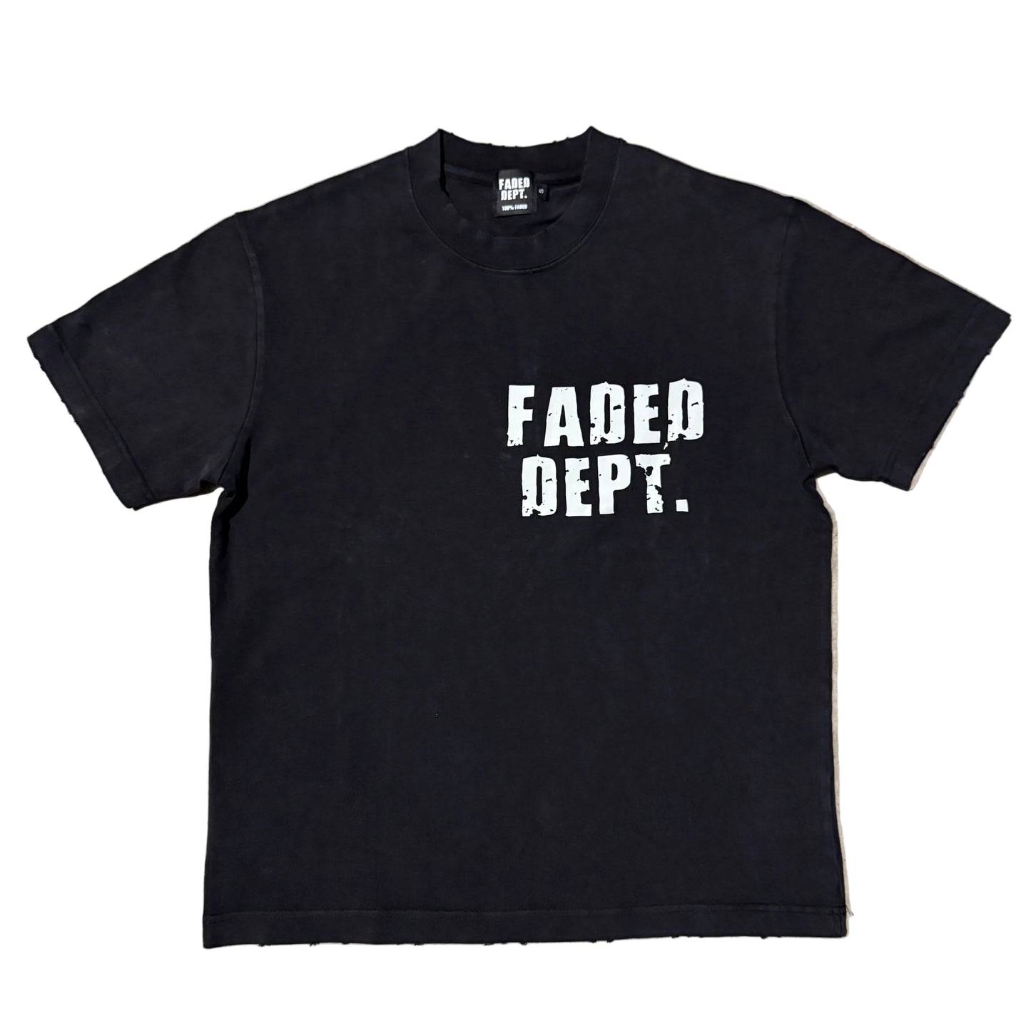FADED DEPT. ONE DISTRESSED T-SHIRT