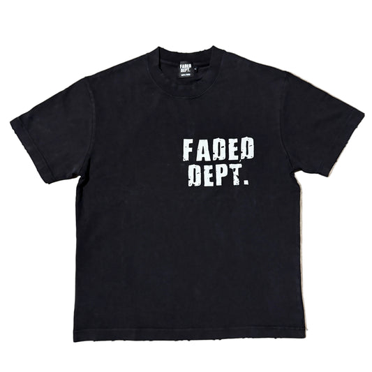 FADED DEPT. ONE DISTRESSED T-SHIRT