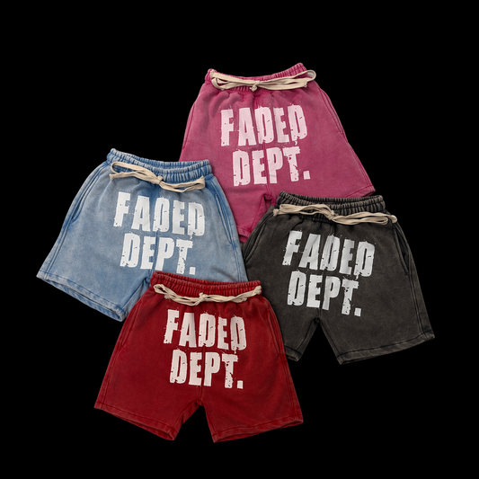 FADED DEPT. BIG FADED SHORTS