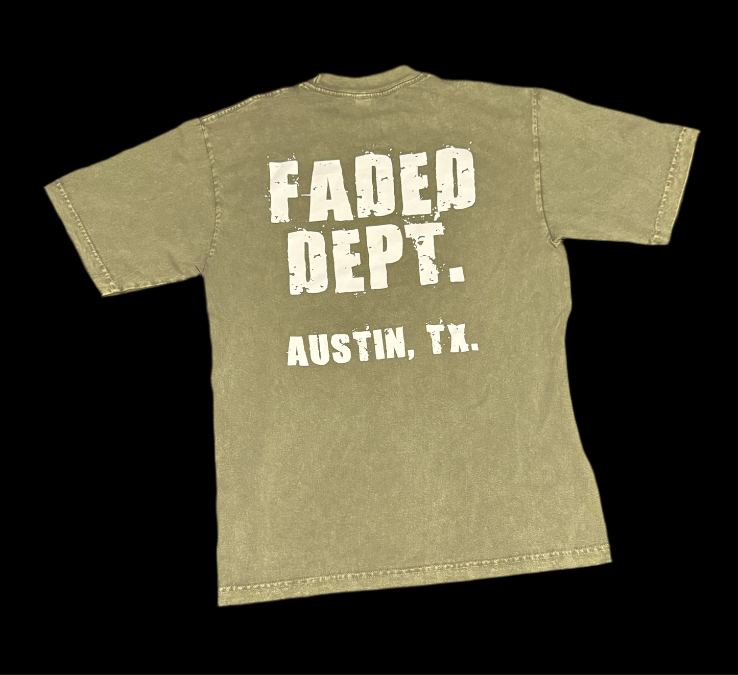 FADED DEPT. ORIGINAL MATCHA T-SHIRT