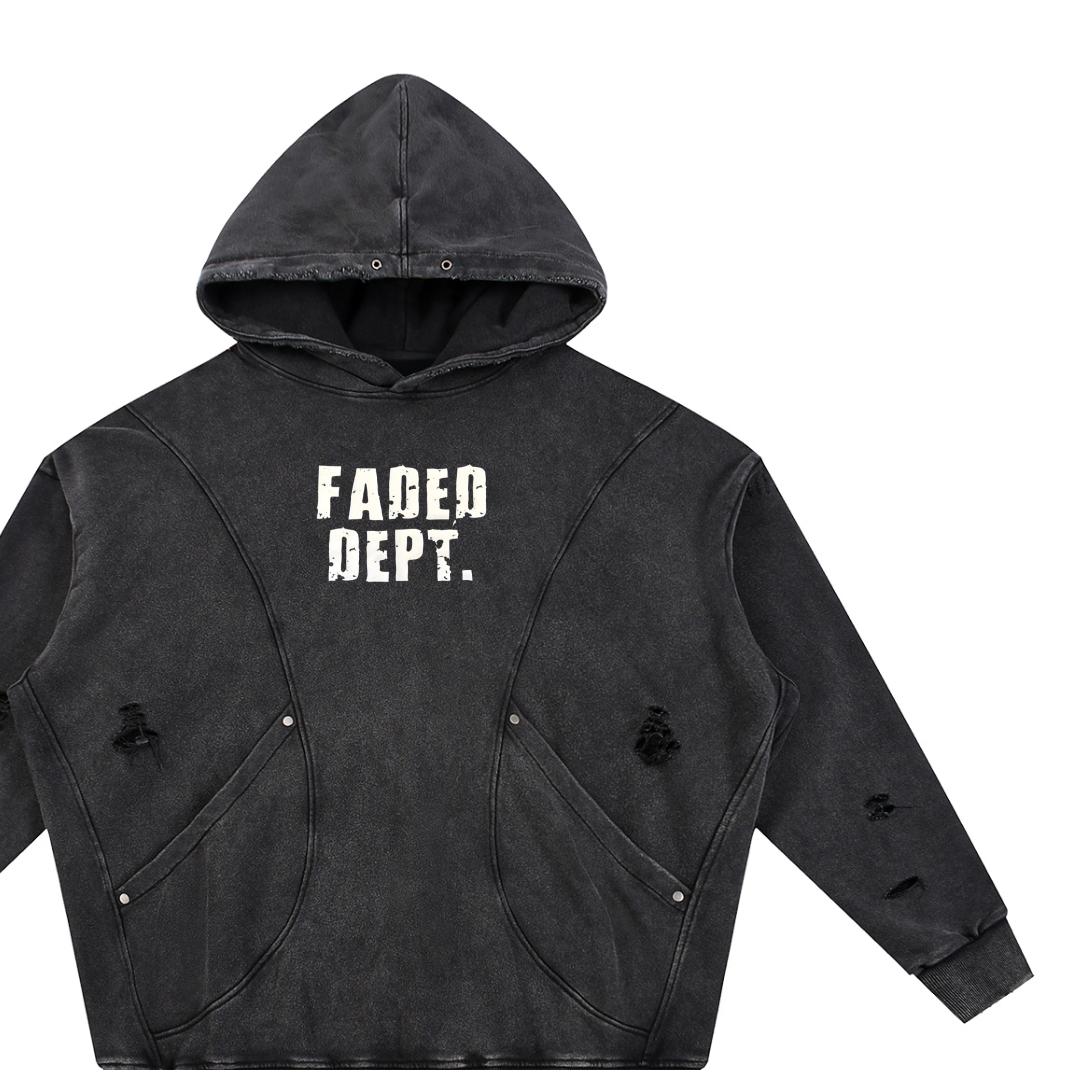 FADED DEPT. DISTRESSED HOODIE